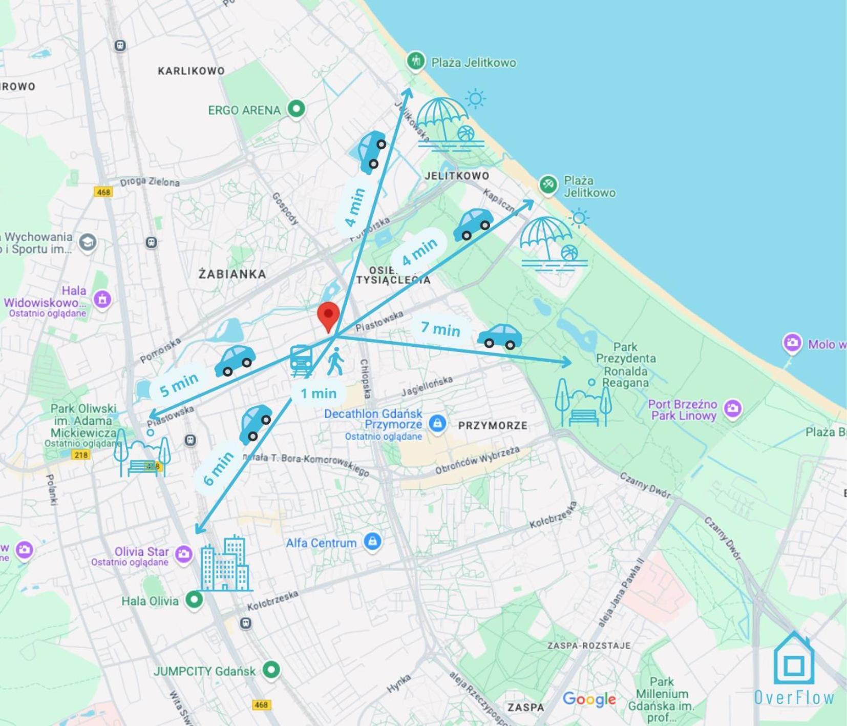 Zigzag Room - Charming Place, 15 Minutes To Gdansk Old Town & 5 Minutes To Seaside 外观 照片